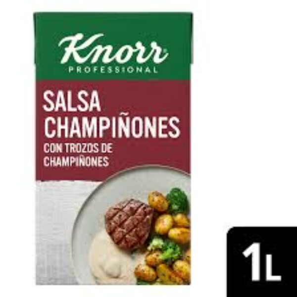 KNORR SALSA LIQUIDA LISTA PARA USAR CHAMPIÑON BRICK 1L