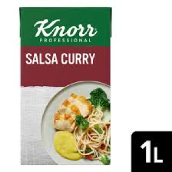KNORR SALSA LIQUIDA CURRY LISTA PARA USAR BRIK 1L