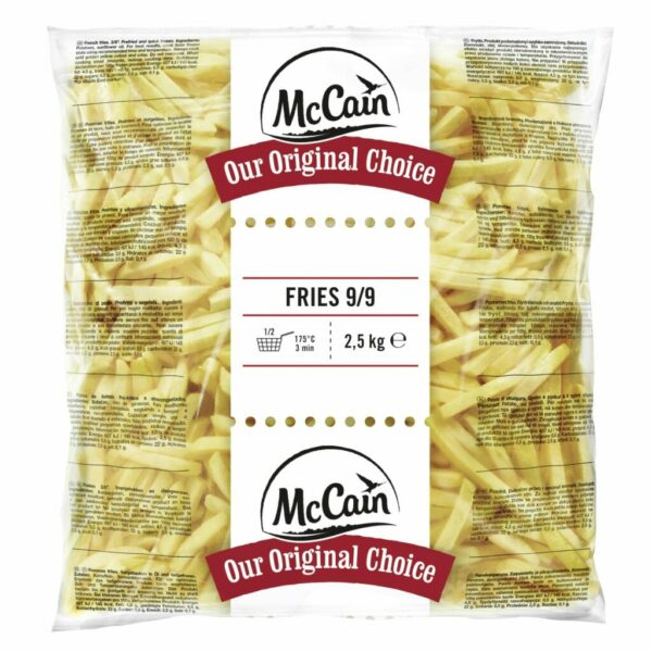 PATATAS FRITAS CONGELADAS CORTE 9X9 MC CAIN