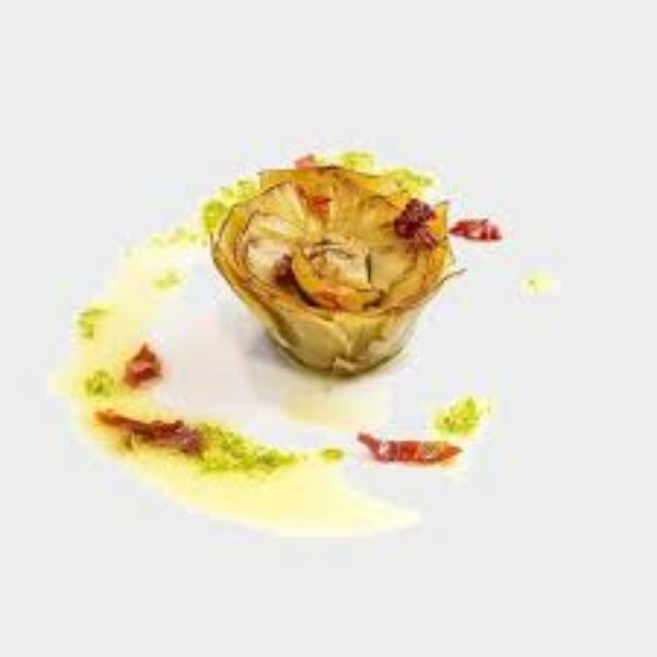 FLOR DE ALCACHOFA CONFITADA EN AOVE