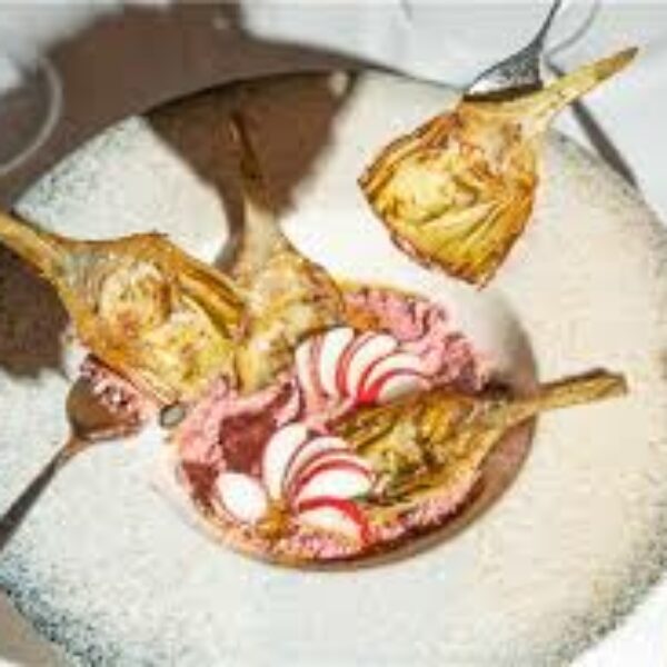 FLORES DE ALCACHOFA CON SU TALLO