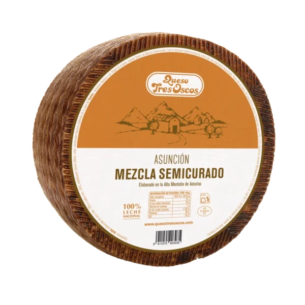 QUESO SEMICURADO MEZCLA RUEDA 3KGS