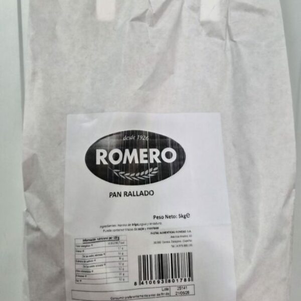 PAN RALLADO ROMERO 5KGS
