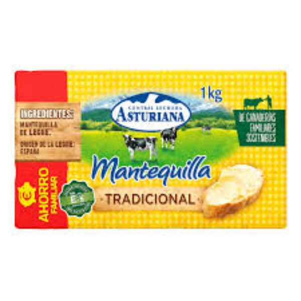 MANTEQUILLA 1KG CENTRAL LECHERA ASTURIANA