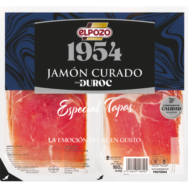 JAMON CURADO SERRANO 1954 LONCHAS