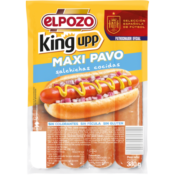SALCHICHAS KING MAXI PAVO